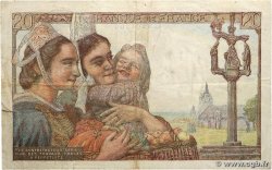 20 Francs PÊCHEUR FRANCE  1949 F.13.14 TB+