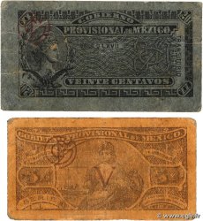 5 et 20 Centavos Lot MEXIQUE  1914 PS.0697 et PS.0699
