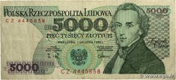 5000 Zlotych POLOGNE  1988 P.150c