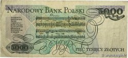 5000 Zlotych POLOGNE  1988 P.150c TB