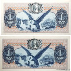 1 Peso Oro Lot COLOMBIE  1968 P.404d et P.404e TTB+