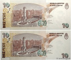 10 Pesos Lot ARGENTINA  2003 P.354 UNC