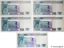 10 Intis Lot PÉROU  1987 P.129 NEUF