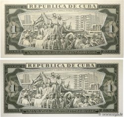 1 Peso Lot CUBA  1986 P.102C UNC
