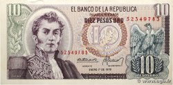 10 Pesos Oro COLOMBIA  1978 P.407f