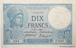 10 Francs MINERVE Numéro spécial FRANCE  1920 F.06.04 VF-
