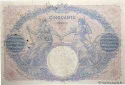 50 Francs BLEU ET ROSE FRANCE  1914 F.14.27 TTB