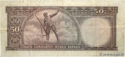 50 Lira TURQUIE  1970 P.187A TB