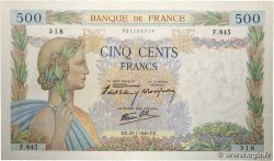 500 Francs LA PAIX FRANCE  1940 F.32.05