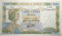 500 Francs LA PAIX FRANCE  1941 F.32.16