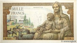 1000 Francs DÉESSE DÉMÉTER FRANCE  1943 F.40.17