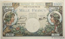 1000 Francs COMMERCE ET INDUSTRIE FRANCE  1944 F.39.11