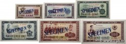 3 à 100 Lekë Spécimen ALBANIA  1964 P.34s à P.39s