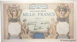 1000 Francs CÉRÈS ET MERCURE type modifié FRANCE  1940 F.38.46 AU