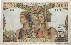 5000 Francs TERRE ET MER FRANCE  1951 F.48.05 VF+