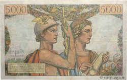 5000 Francs TERRE ET MER FRANCE  1951 F.48.05 VF+