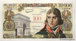 100 NF sur 10000 Francs BONAPARTE FRANCE  1958 F.55.01 XF+