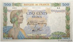 500 Francs LA PAIX FRANCE  1940 F.32.01