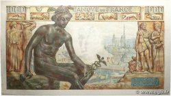 1000 Francs MINERVE ET HERCULE FRANKREICH  1948 F.41.19 fST+
