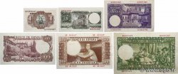 1 au 1000 Pesetas Lot SPAIN  1951 P.143a au P.147 et P.152 VF