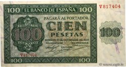 100 Pesetas SPAIN  1936 P.101 VF