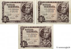 1 Peseta Lot SPAIN  1948 P.135a
