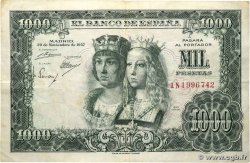 1000 Pesetas SPAIN  1957 P.149a