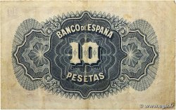 10 Pesetas SPAGNA  1935 P.086a MB