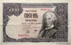 5000 Pesetas SPAIN  1976 P.155