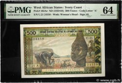500 Francs WEST AFRICAN STATES  1966 P.102Ae UNC-