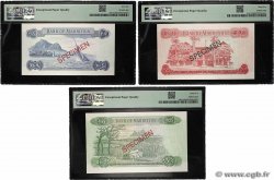 5, 10 et 25 Rupees Spécimen MAURITIUS  1967 P.30c , P.31c et P.32b UNC