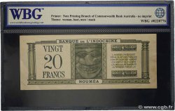 20 Francs NOUVELLE CALÉDONIE  1944 P.49 AU