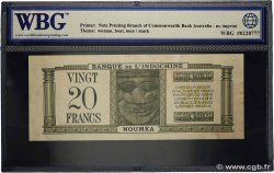 20 Francs NOUVELLE CALÉDONIE  1944 P.49 SPL