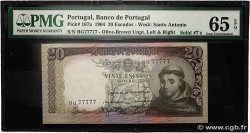 20 Escudos Numéro spécial PORTUGAL  1964 P.167a UNC