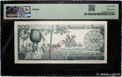 500 Francs Spécimen RWANDA  1966 P.09s1  pr.NEUF