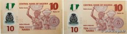 10 Naira Lot NIGERIA  2011 P.39c UNC