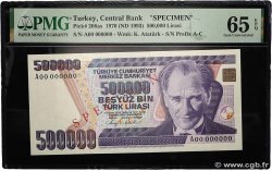 500000 Lirasi Spécimen TURKEY  1993 P.208as UNC