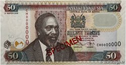 50 Shillings Spécimen KENYA  2008 P.47cs