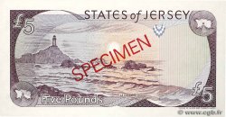 5 Pounds Spécimen JERSEY  1993 P.21s NEUF