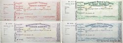 Chèque (sans valeur) Francs Lot ALGERIEN  1956 DOC.Chèque