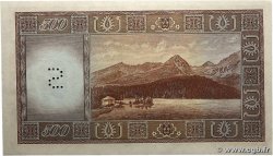 500 Korun Spécimen TSCHECHOSLOWAKEI  1946 P.073a fST+