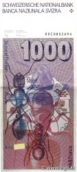 1000 Francs SUISSE  1980 P.59b TTB+
