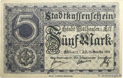 5 Mark ALLEMAGNE Mulhouse 1918 P.- NEUF