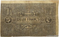 2 Francs REUNION INSEL  1879 P.10 S