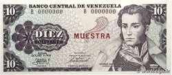 10 Bolivares Spécimen VENEZUELA  1981 P.060s