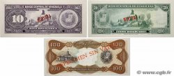 10, 20 et 100 Bolivares Spécimen VENEZUELA  1972 P.051s1, P.052s et P.055s1 ST