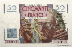 50 Francs LE VERRIER FRANCE  1946 F.20.02