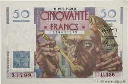 50 Francs LE VERRIER FRANKREICH  1949 F.20.12