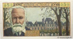 5 Nouveaux Francs VICTOR HUGO FRANCE  1959 F.56.03 AU-
