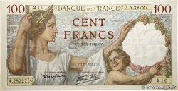 100 Francs SULLY FRANCE  1942 F.26.66
